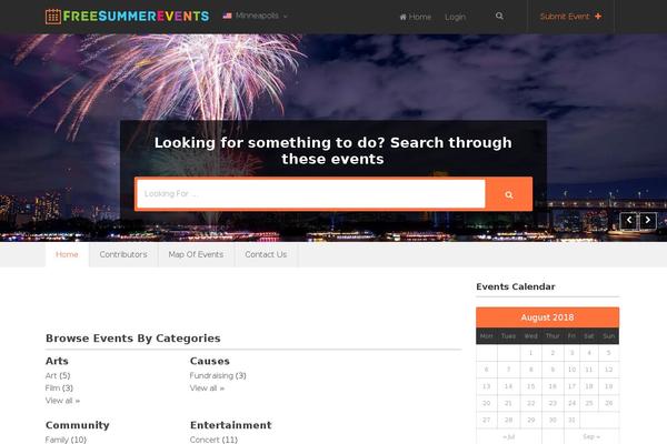 Eventum theme site design template sample