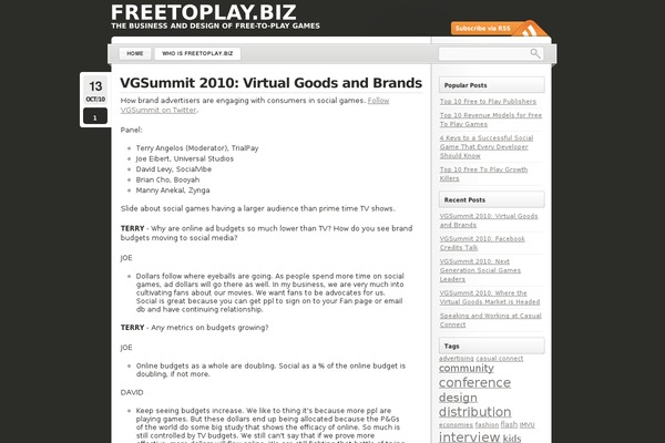 WordPress website example screenshot