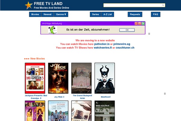 freetvland.com site used Diytheme