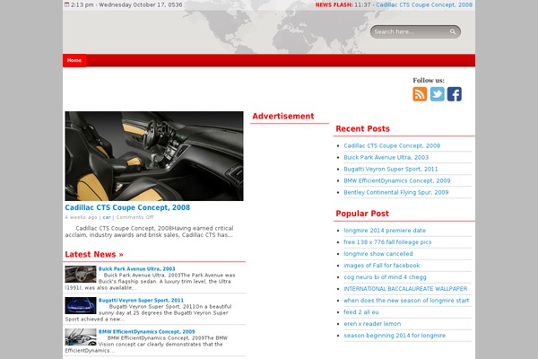 WordPress website example screenshot