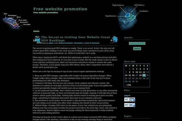 Brain Power theme site design template sample