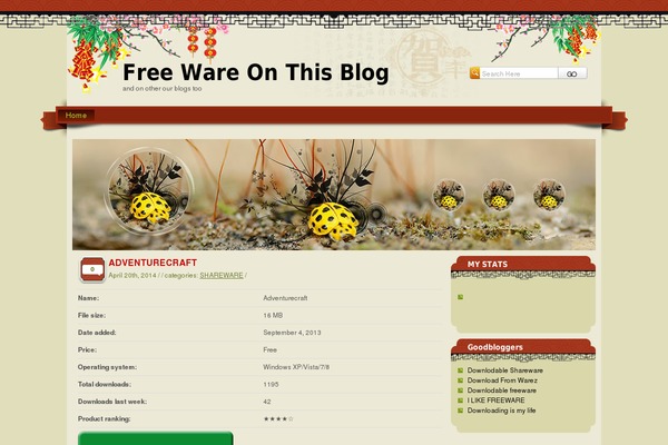 WordPress website example screenshot