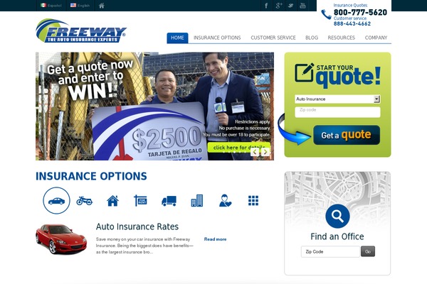 freewayinsurance.com site used Freewayv2