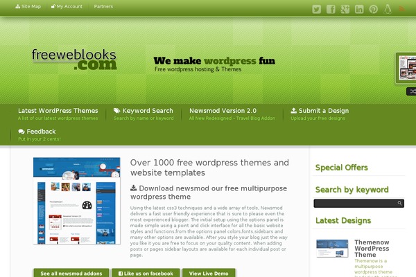 freeweblooks.com site used Newsmod