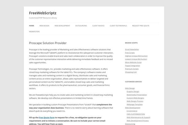 WordPress website example screenshot