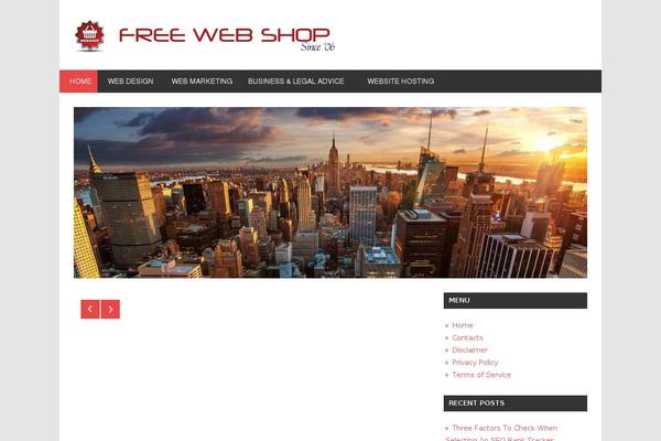 FreeWebShop theme websites examples