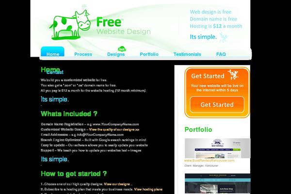 Free theme site design template sample