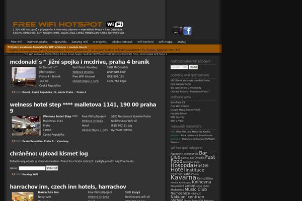 freewifihotspot.cz site used Wifi