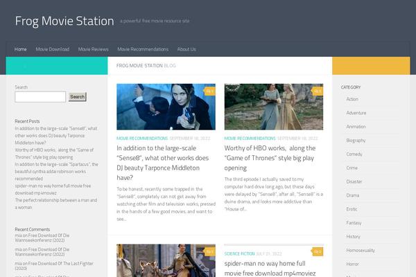 Hueman theme site design template sample