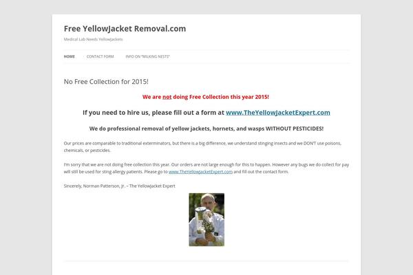 Twenty Twelve theme site design template sample