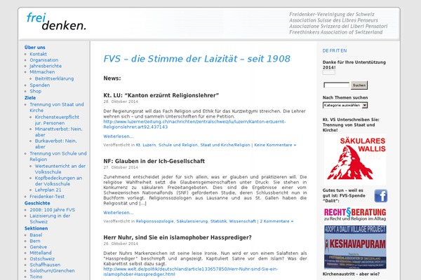 frei-denken.ch site used Freidenker
