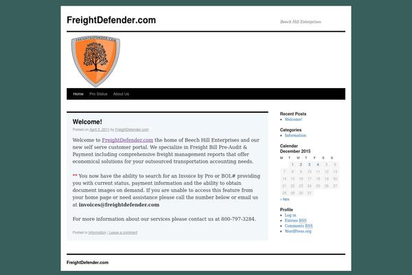 Twenty Ten theme site design template sample