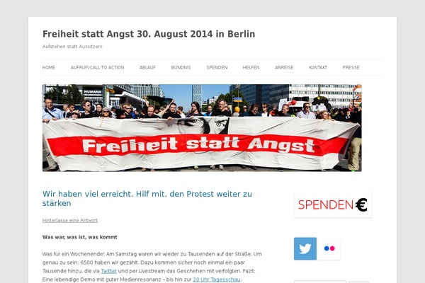 Site using 2 Click Social Media Buttons plugin