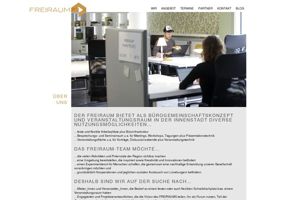 freiraum WordPress theme, websites list used freiraum theme freiraum theme websites examples