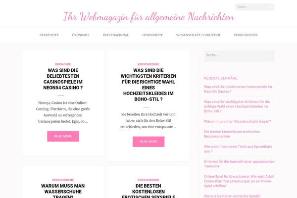 Elegant Pink theme site design template sample