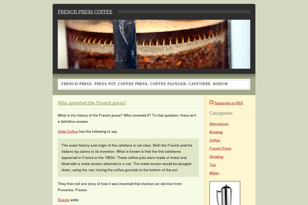 WordPress website example screenshot