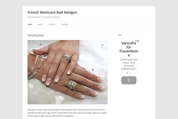 Twenty Twelve theme site design template sample