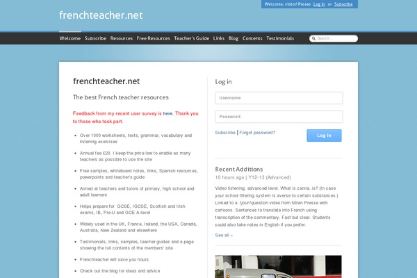 frenchteacher.net site used Frenchteacher