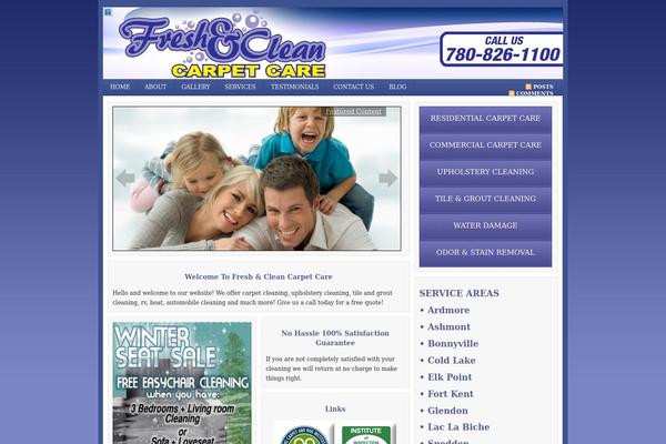freshandcleancarpet.ca site used Freshnclean