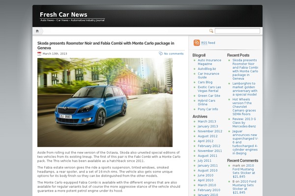 freshcarnews.net site used Carnewsinove