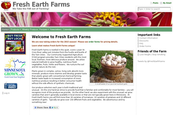 WordPress website example screenshot