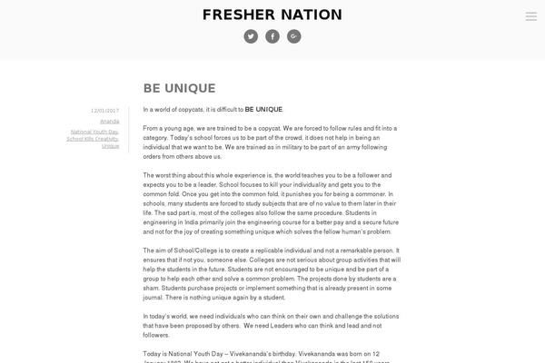 WordPress website example screenshot