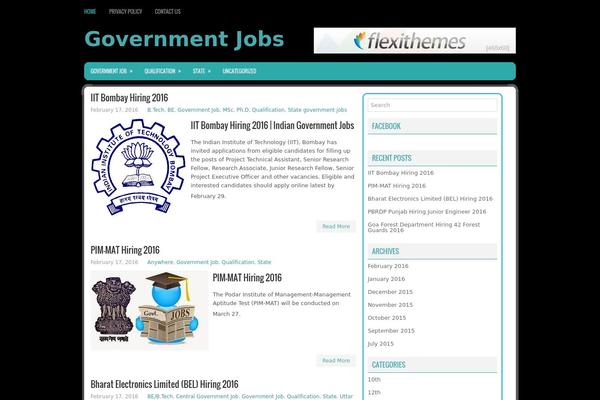 WordPress website example screenshot