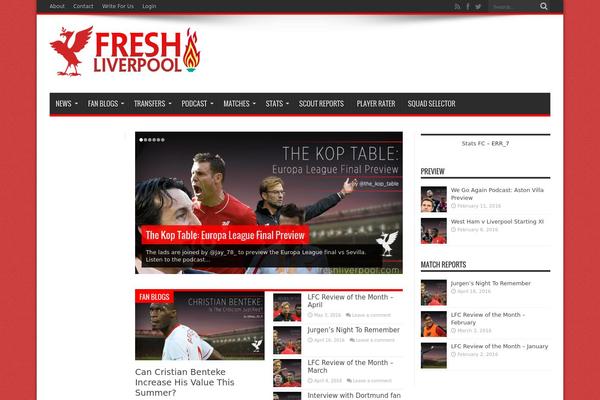 Jarida theme site design template sample
