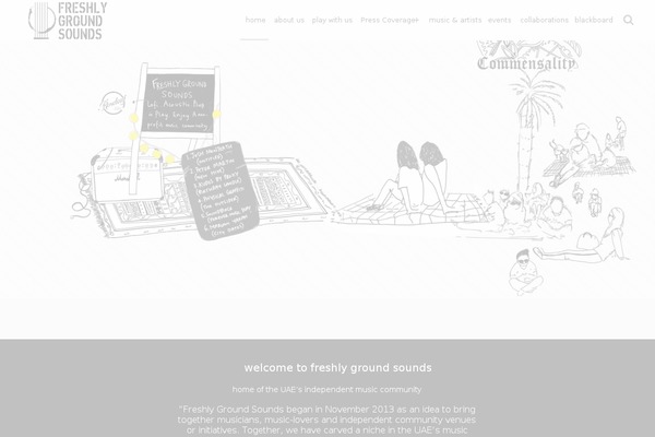 freshlygroundsounds.com site used Amytheme-2