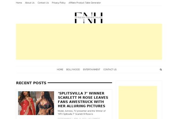Style-blog-fame theme site design template sample