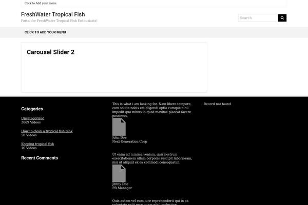 WordPress website example screenshot