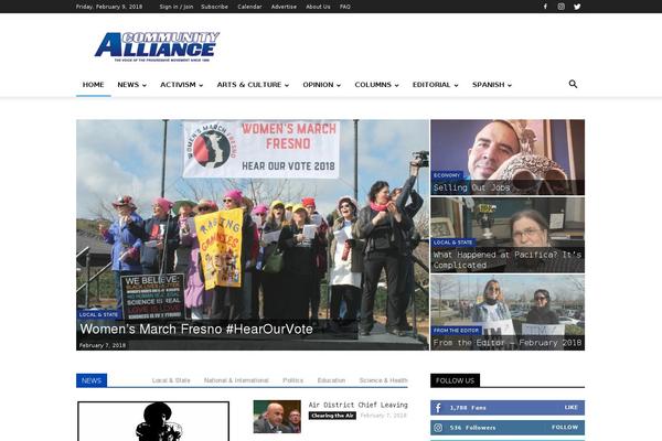 WordPress website example screenshot