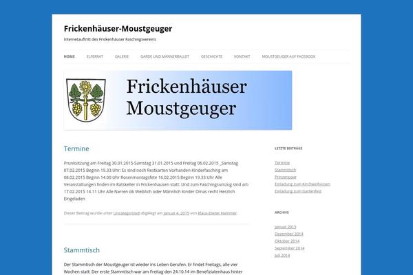 Twenty Twelve theme site design template sample