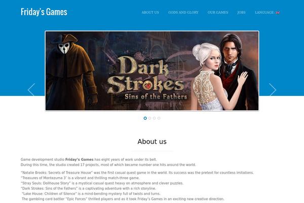 fridaysgames.com site used Landingpage