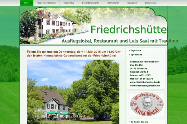 friedrichshuette-iba.de site used Friedrichshuette