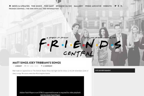 friends-central.com site used Omm_wp18