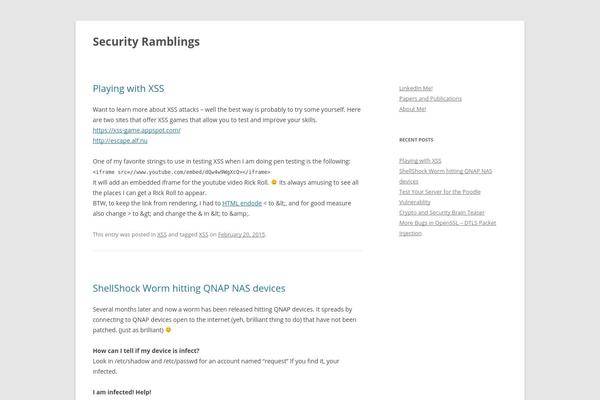 Twenty Twelve theme site design template sample