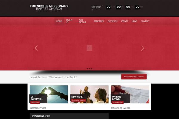 Churchope theme site design template sample