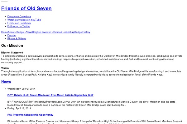 friendsofoldseven.org site used Old7theme