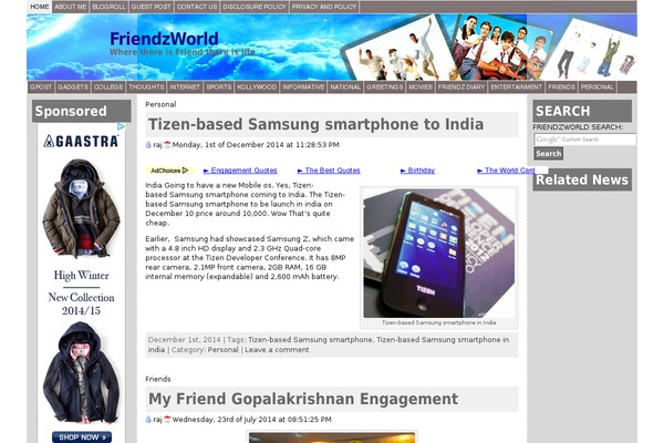 friendzworld.com site used Automotive-centre