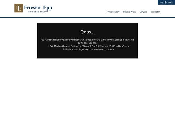 WordPress website example screenshot