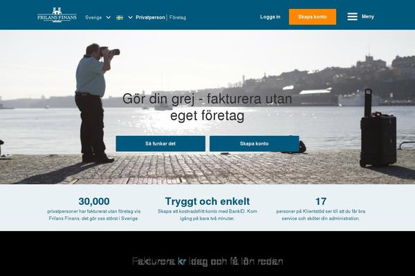 frilansfinans.se site used Frilansfinanstheme