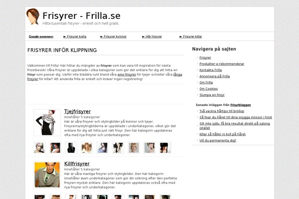 frilla.se site used Frilla