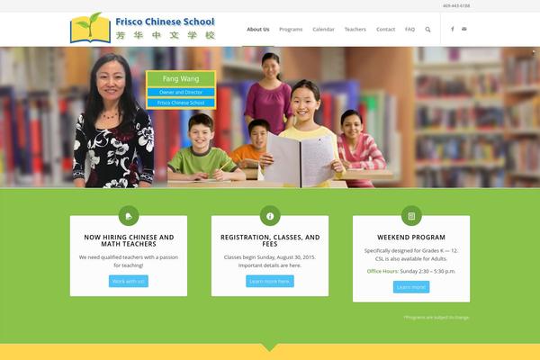 Enfold theme site design template sample