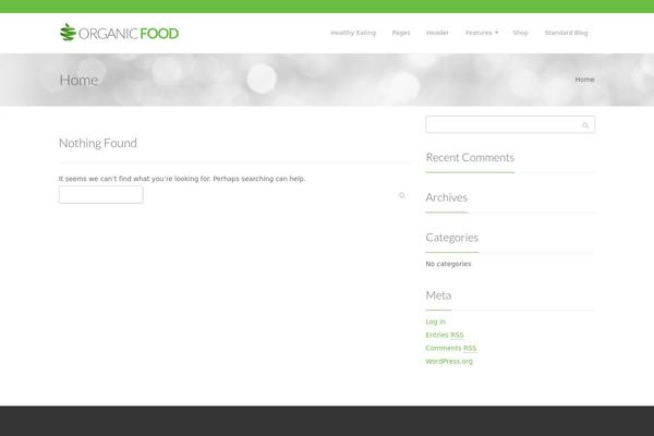 OrganicFood theme site design template sample