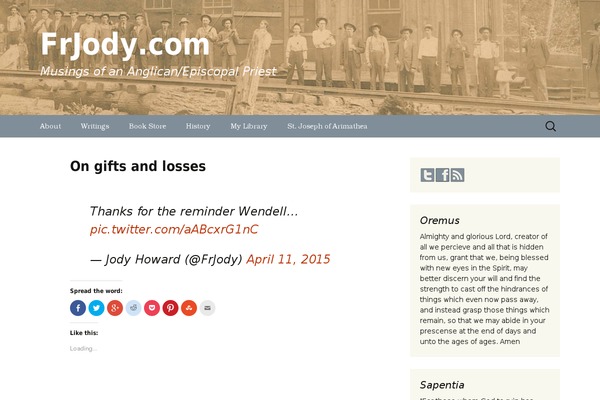 Hemingway theme site design template sample