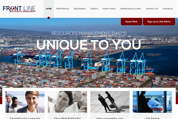 Frontline theme site design template sample