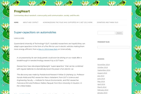 WordPress website example screenshot