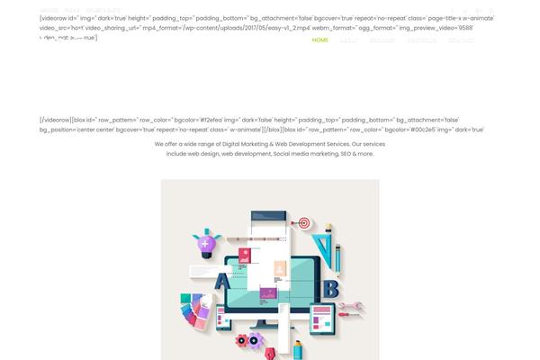 Easyweb theme site design template sample