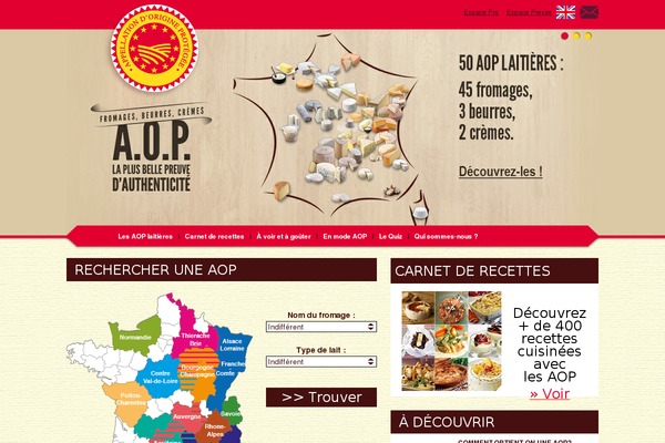 fromages-aop.com site used Mediapilote